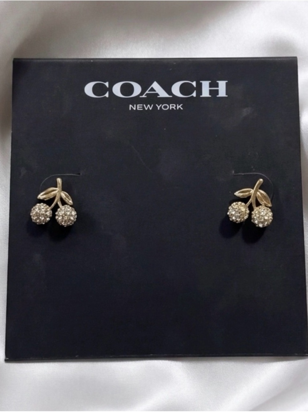 COACH Pavé Cherry Stud
Earrings